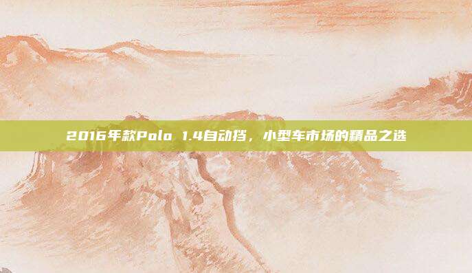 2016年款Polo 1.4自动挡,小型车市场的精品之选