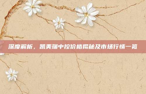 深度解析,凯美瑞中控价格揭秘及市场行情一览