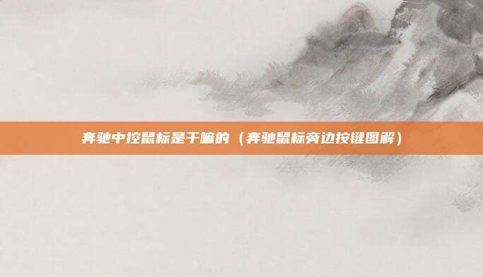 奔驰中控鼠标是干嘛的（奔驰鼠标旁边按键图解）
