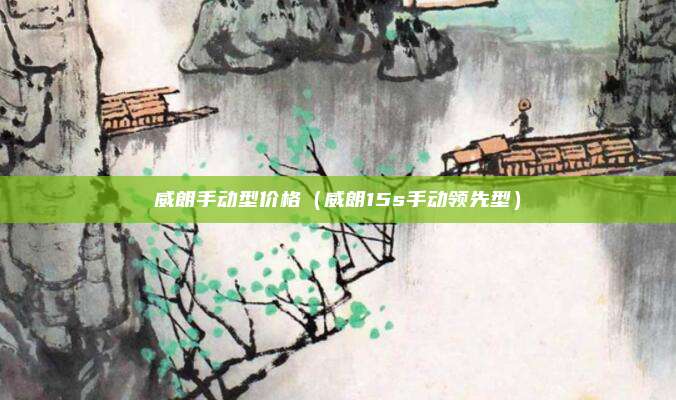 威朗手动型价格（威朗15s手动领先型）