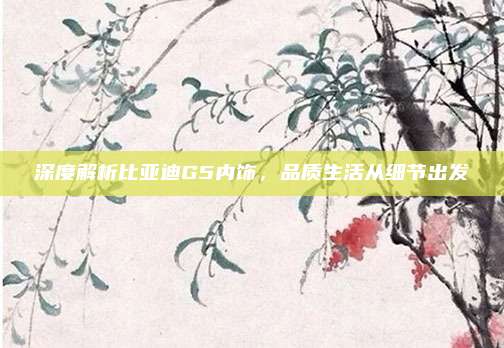 深度解析比亚迪G5内饰,品质生活从细节出发