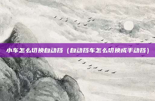 小车怎么切换自动挡（自动挡车怎么切换成手动挡）