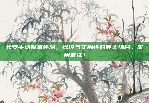 长安手动锋享评测,操控与实用性的完美结合,家用首选!