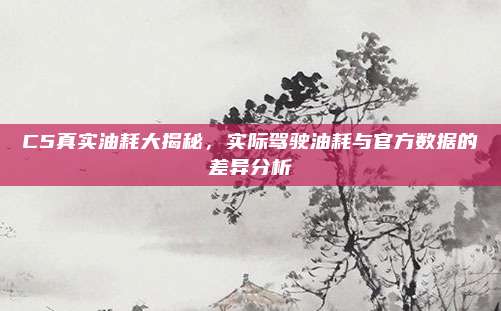 C5真实油耗大揭秘，实际驾驶油耗与官方数据的差异分析