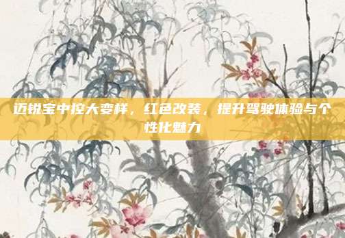 迈锐宝中控大变样，红色改装，提升驾驶体验与个性化魅力