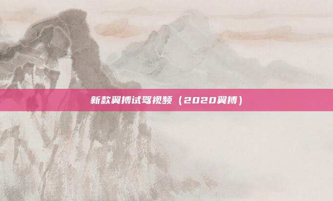 新款翼搏试驾视频（2020翼搏）