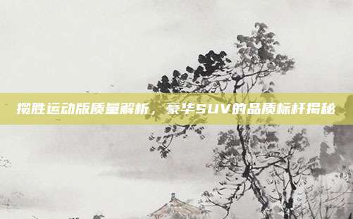 揽胜运动版质量解析，豪华SUV的品质标杆揭秘