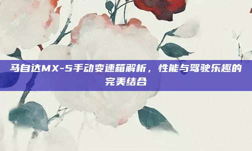 马自达MX-5手动变速箱解析,性能与驾驶乐趣的完美结合