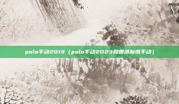 polo手动2019(polo手动2023和朗逸新锐手动)