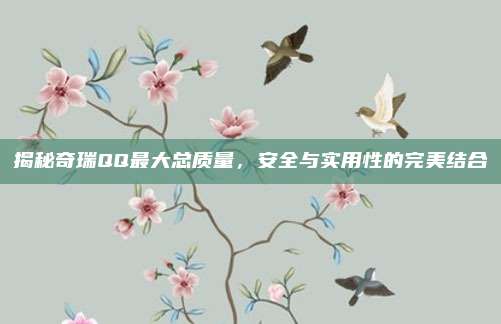 揭秘奇瑞QQ最大总质量,安全与实用性的完美结合