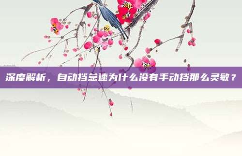 深度解析,自动挡怠速为什么没有手动挡那么灵敏?