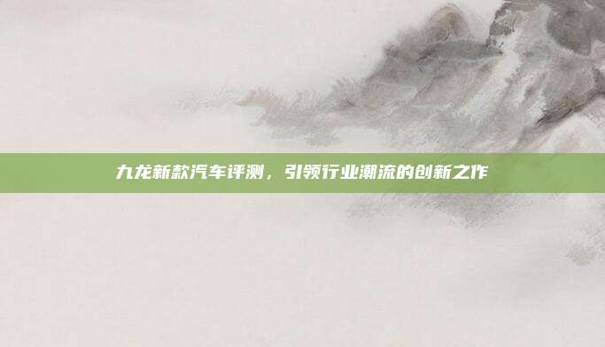 九龙新款汽车评测,引领行业潮流的创新之作