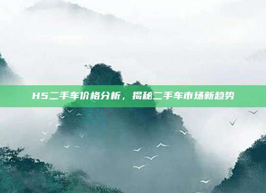 H5二手车价格分析,揭秘二手车市场新趋势
