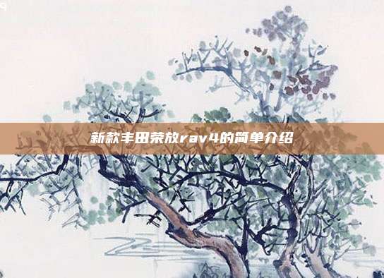 新款丰田荣放rav4的简单介绍