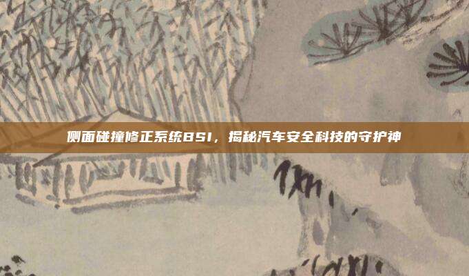 侧面碰撞修正系统BSI,揭秘汽车安全科技的守护神