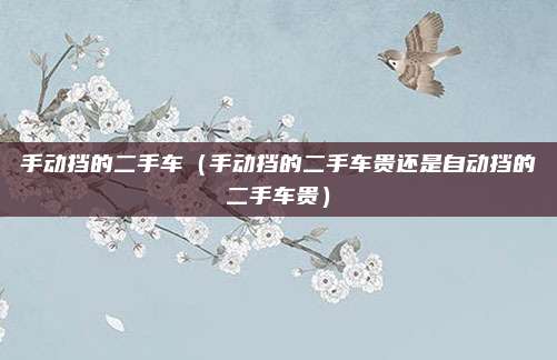 手动挡的二手车(手动挡的二手车贵还是自动挡的二手车贵)