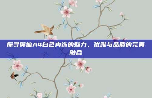 探寻奥迪A4白色内饰的魅力,优雅与品质的完美融合