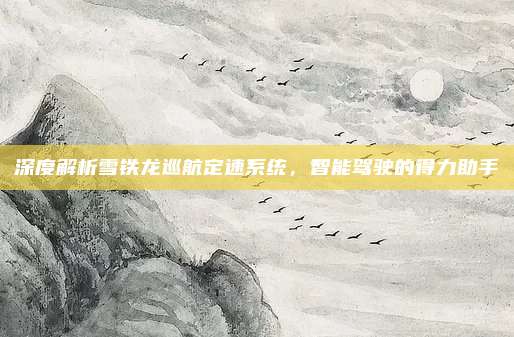 深度解析雪铁龙巡航定速系统，智能驾驶的得力助手