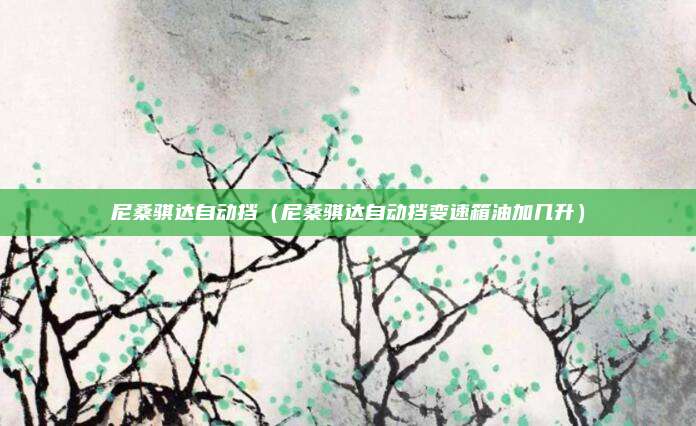 尼桑骐达自动挡（尼桑骐达自动挡变速箱油加几升）