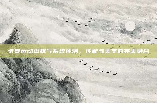 卡宴运动型排气系统评测,性能与美学的完美融合
