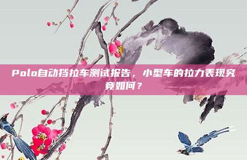 Polo自动挡拉车测试报告，小型车的拉力表现究竟如何？