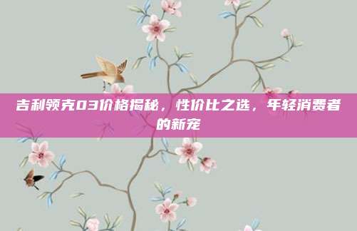 吉利领克03价格揭秘，性价比之选，年轻消费者的新宠