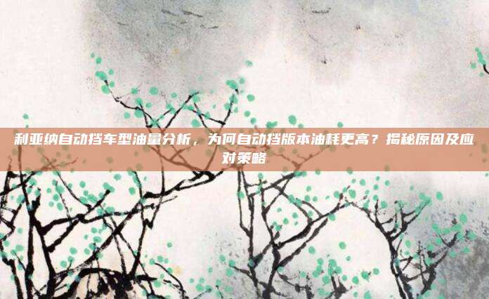 利亚纳自动挡车型油量分析,为何自动挡版本油耗更高?揭秘原因及应对策略