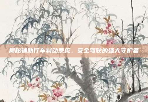 揭秘辅助行车制动系统,安全驾驶的强大守护者