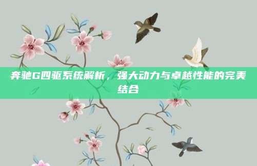 奔驰G四驱系统解析,强大动力与卓越性能的完美结合