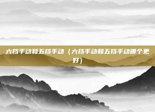 六挡手动和五挡手动（六挡手动和五挡手动哪个更好）