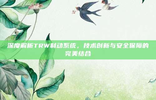 深度解析TRW制动系统，技术创新与安全保障的完美结合