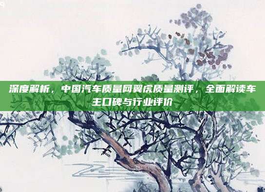 深度解析，中国汽车质量网翼虎质量测评，全面解读车主口碑与行业评价