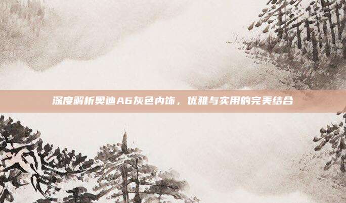 深度解析奥迪A6灰色内饰，优雅与实用的完美结合