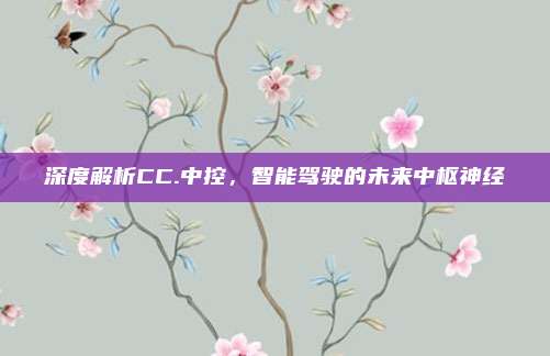 深度解析CC.中控，智能驾驶的未来中枢神经