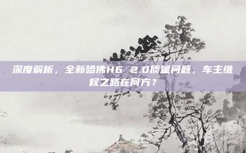 深度解析,全新哈佛H6 2.0质量问题,车主维权之路在何方?