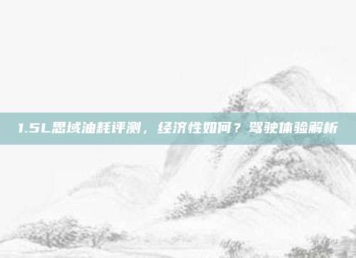 1.5L思域油耗评测，经济性如何？驾驶体验解析