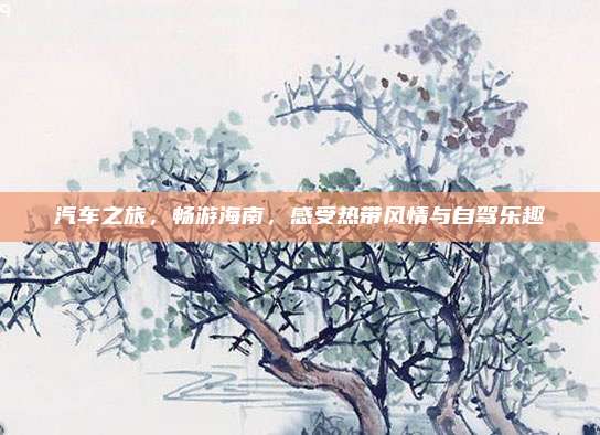 汽车之旅,畅游海南,感受热带风情与自驾乐趣