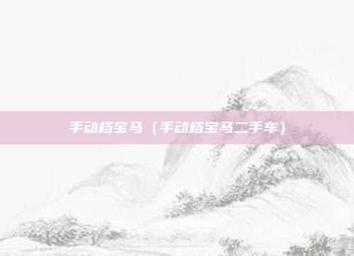 手动档宝马(手动档宝马二手车)