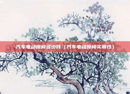 汽车电动座椅多少钱（汽车电动座椅实用性）