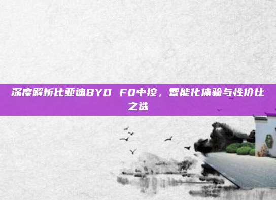 深度解析比亚迪BYD F0中控,智能化体验与性价比之选