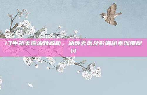 13年凯美瑞油耗解析,油耗表现及影响因素深度探讨