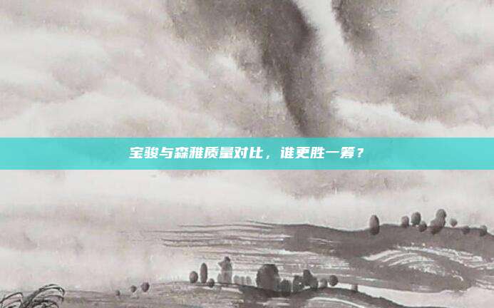 宝骏与森雅质量对比,谁更胜一筹?