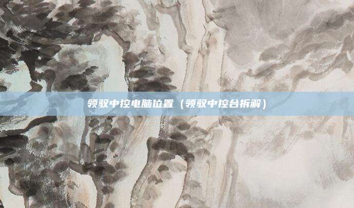领驭中控电脑位置(领驭中控台拆解)