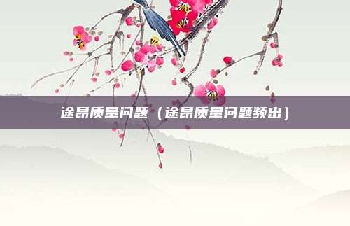途昂质量问题(途昂质量问题频出)