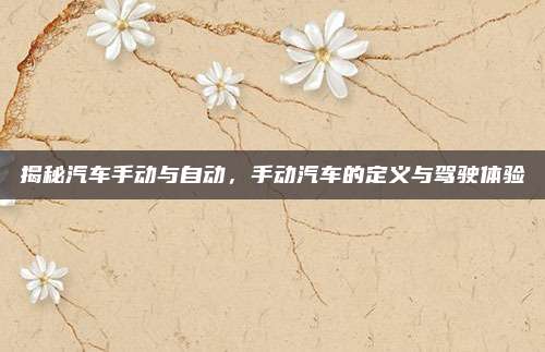 揭秘汽车手动与自动,手动汽车的定义与驾驶体验