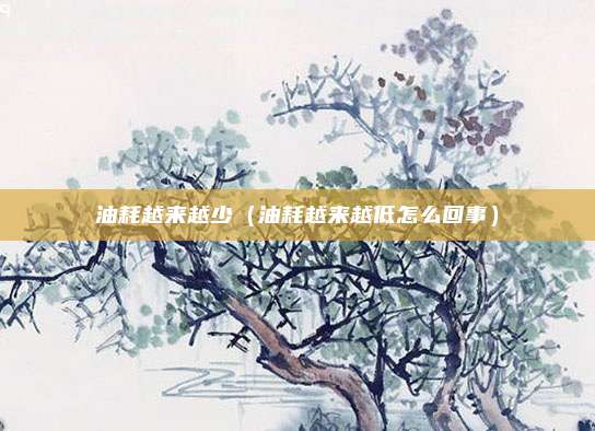 油耗越来越少（油耗越来越低怎么回事）