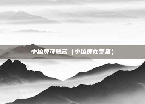 中控屏可隐藏（中控屏在哪里）