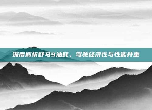 深度解析野马9油耗,驾驶经济性与性能并重
