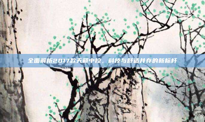全面解析2017款天籁中控,科技与舒适并存的新标杆