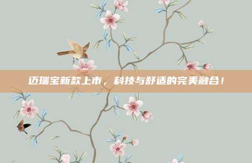 迈瑞宝新款上市，科技与舒适的完美融合！